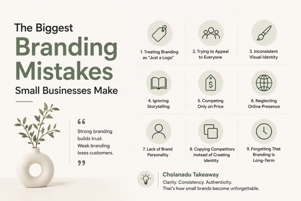 small business branding mistakes