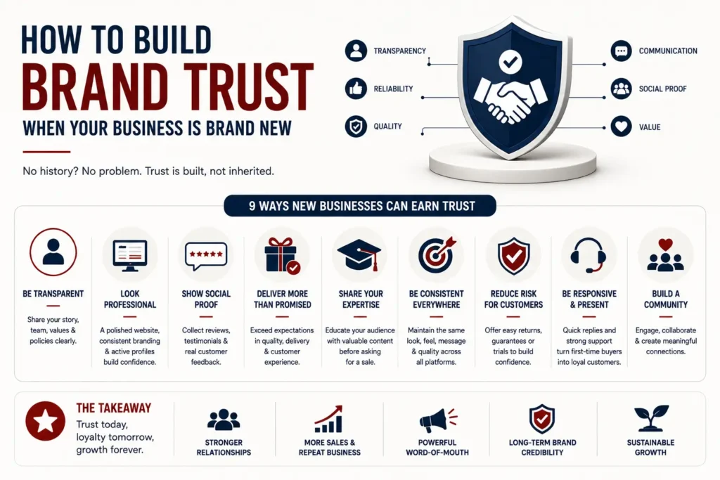 how to build brand trust when your business is brand new